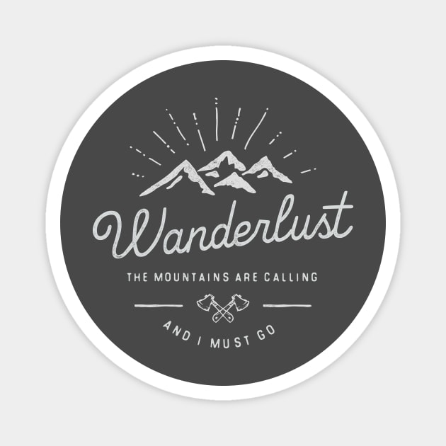 Mountains are calling Magnet by Dennson Creative